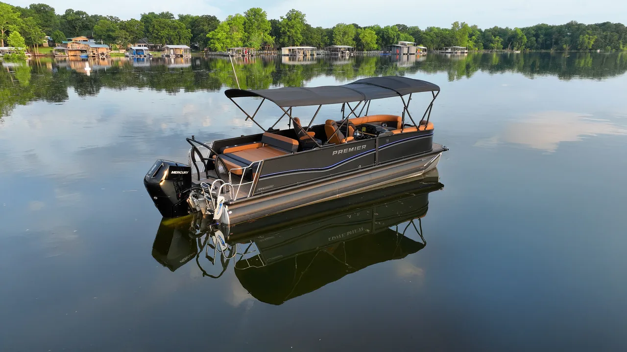 Premier Pontoons on the water at Ugly John's, professional photo 1