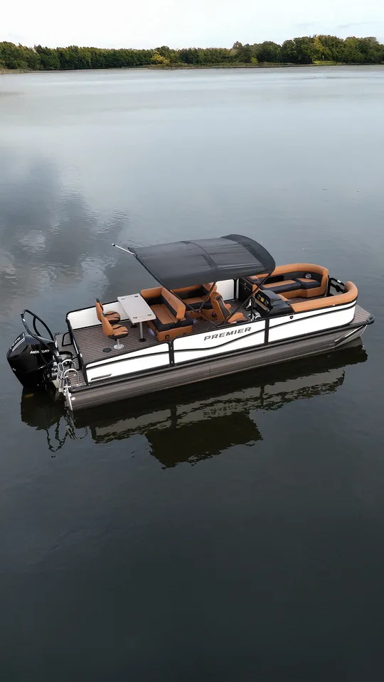 Premier Pontoons on the water at Ugly John's, professional photo 2